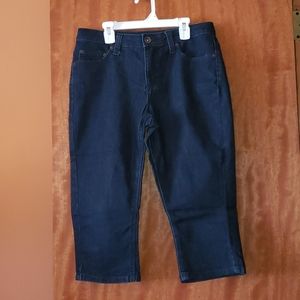 Dark Denim Capris barely worn!